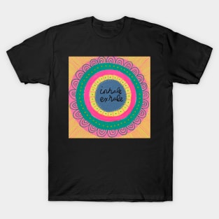 Pink Inhale Exhale Mandala T-Shirt